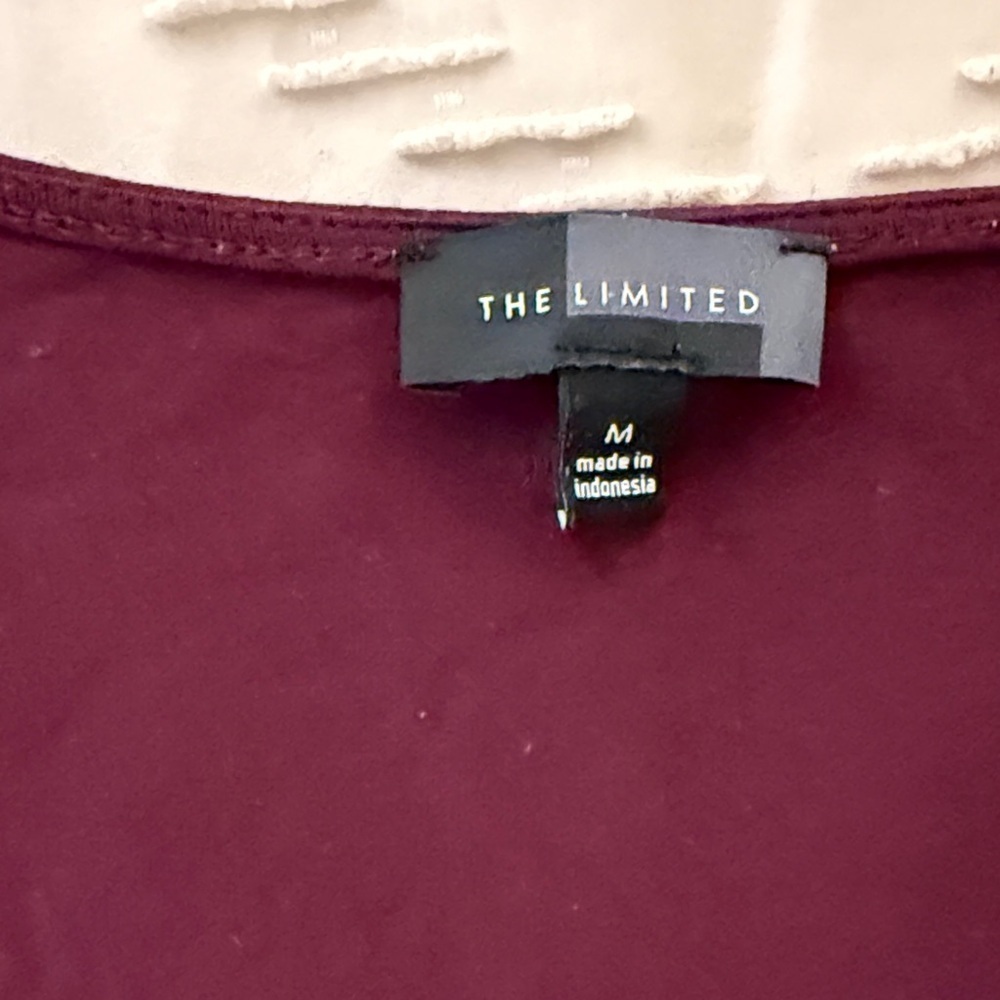 The Limited Deep Burgundy Long Sleeve Top - Picture 2 of 6